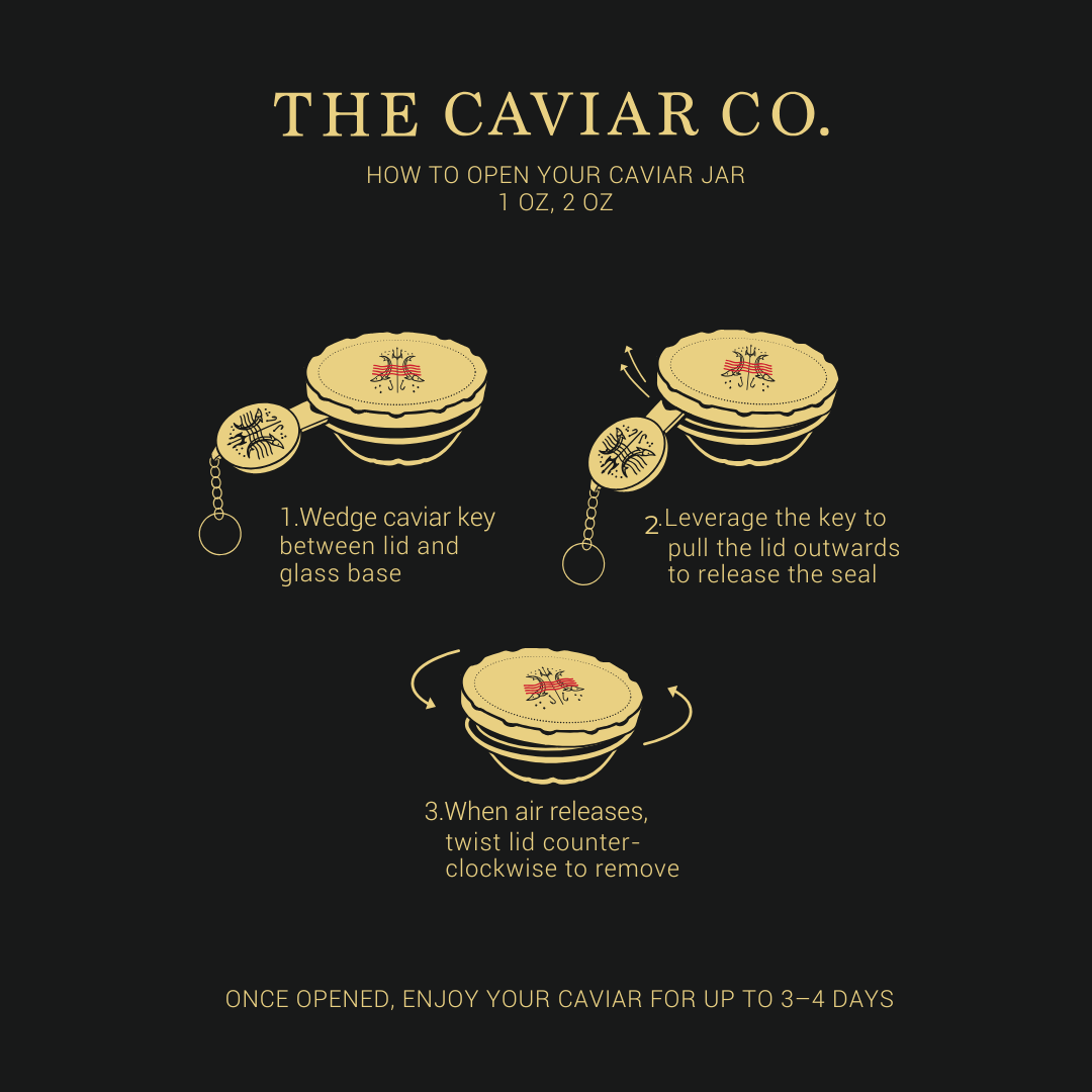 Gold Caviar Tin Key
